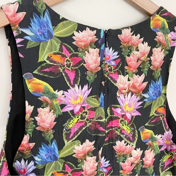 Nicole Miller X Artelier Lamanca Jungle Dress Whimsical Floral - Picture 14 of 16